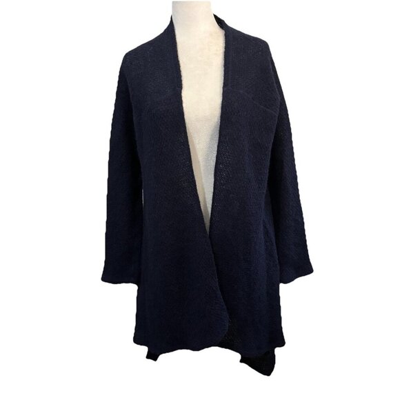Icewear Iceland Wool Long Cardigan Sweater Navy Blue Wool Women Medium - Picture 1 of 13